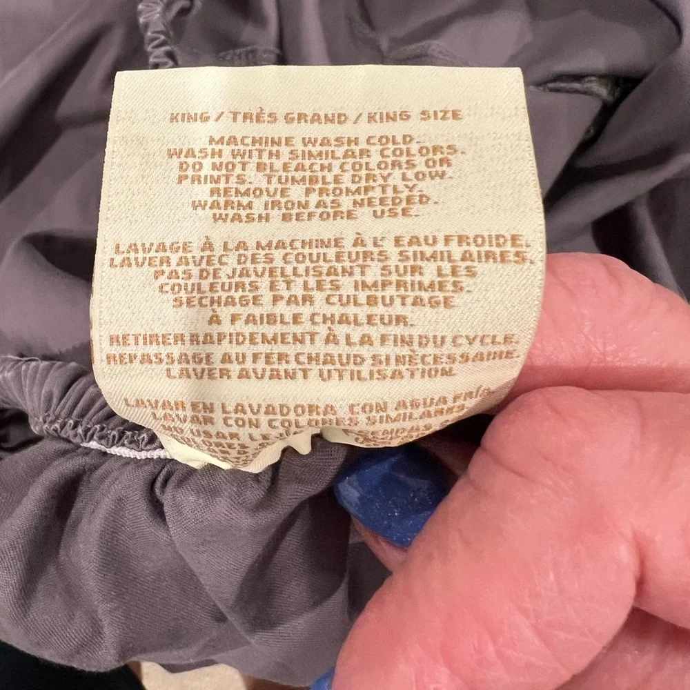 Ralph Lauren Luxurious Charcoal Bedding Sheets KING Cotton - Picture 5 of 5